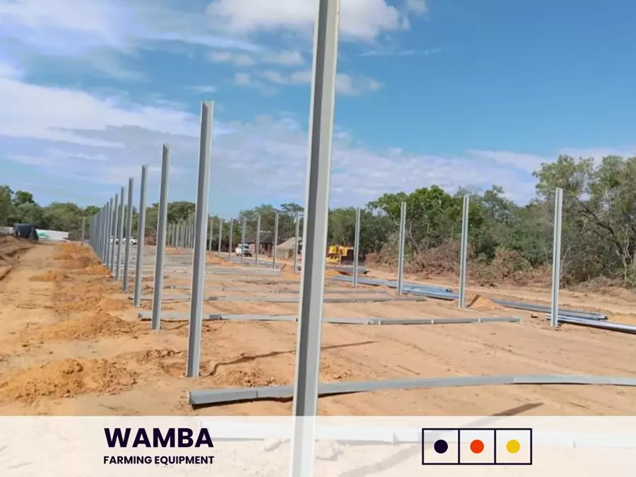 Prepared project are with steel posts installed.