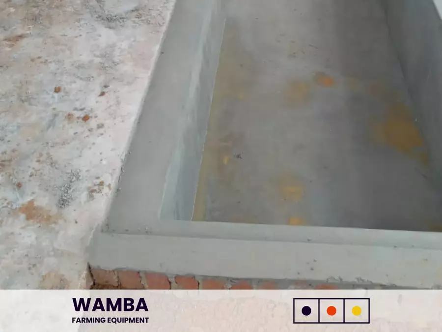 Completed manure pit